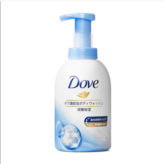 多芬(DOVE)深层营润沐浴泡泡400ml 神经酰胺加温和氨基酸 肌肤水嫩透亮持久留香