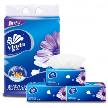 维达（Vinda） V2220 超韧系列软抽纸巾 150抽 3包/提 16提